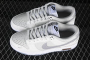 Nike SB Dunk Low White Silver Glitter Sneakers