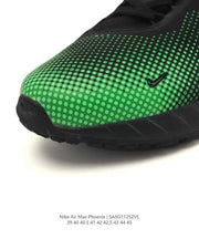 Nike Air Max Phoenix Black and Green Sneakers SAG112ZVL