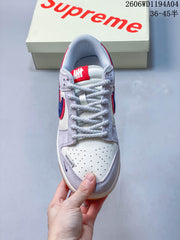Nike SB Dunk Low DM6868-031 White Grey Blue Red
