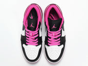Jordan 1 Low Raspberry Pink Black White Sneakers CK3022-005