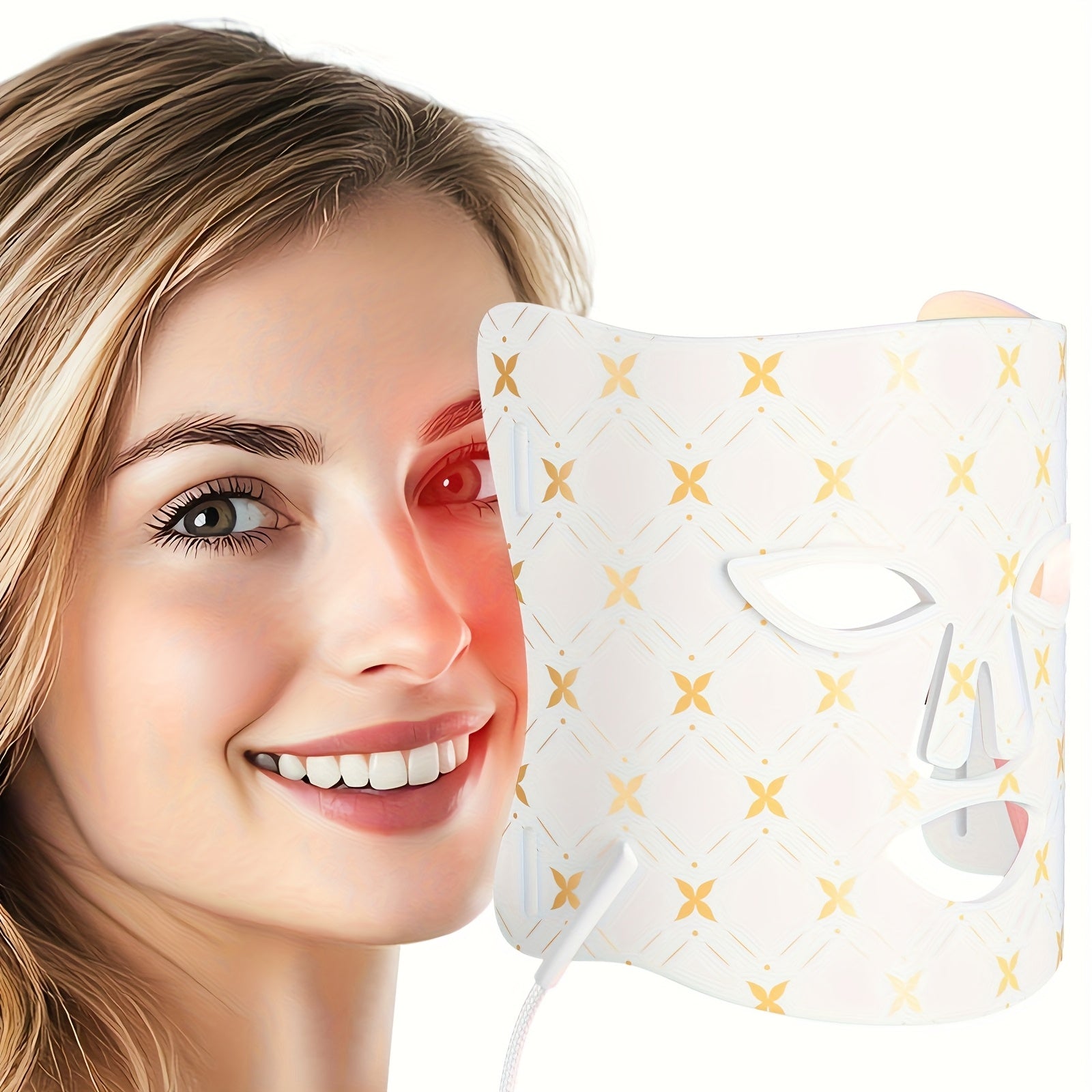 FDA Cleared LED Red Light Relax Mask, 630 Nm And 830 Nm Wavelength LED Home Light Relax Device, Electric Beauty Mask Device, Facial Skin Care Device