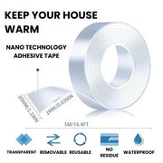 Weather Stripping Door Seal Strip | Soundproof, Bug & Dust Proof | 5M/16.4FT