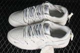 Nike SB Dunk Low Sneakers in Cream and Gray with Lace Details