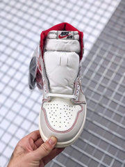 Air Jordan 1 Retro High OG White and Red Sneakers