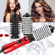 2-in-1 Hot Air Styler & Rotating Hair Dryer Brush – Ceramic Ionic, 3-Heat, Dual Brush Heads