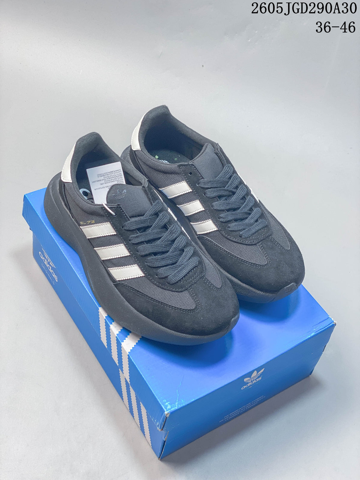 adidas Originals SL 72 Pro Black Casual Sneakers