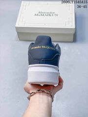 Alexander McQueen 68155ASOWE Navy Platform Sneakers