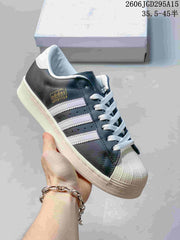 Adidas Superstar Shell-Toe Sneakers in Mixed Colors