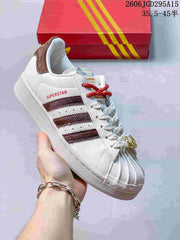 Adidas Superstar Shell-Toe Sneakers in Mixed Colors