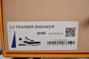 Louis Vuitton LV Trainer Sneaker White Blue Black