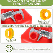 Flexible Replacement Gas Can Spout Kit