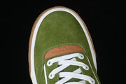 Louis Vuitton Green and White Low-Top Lace-Up Sneakers