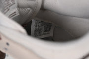 Nike SB Dunk Low Supreme-Style Sneakers in White and Brown