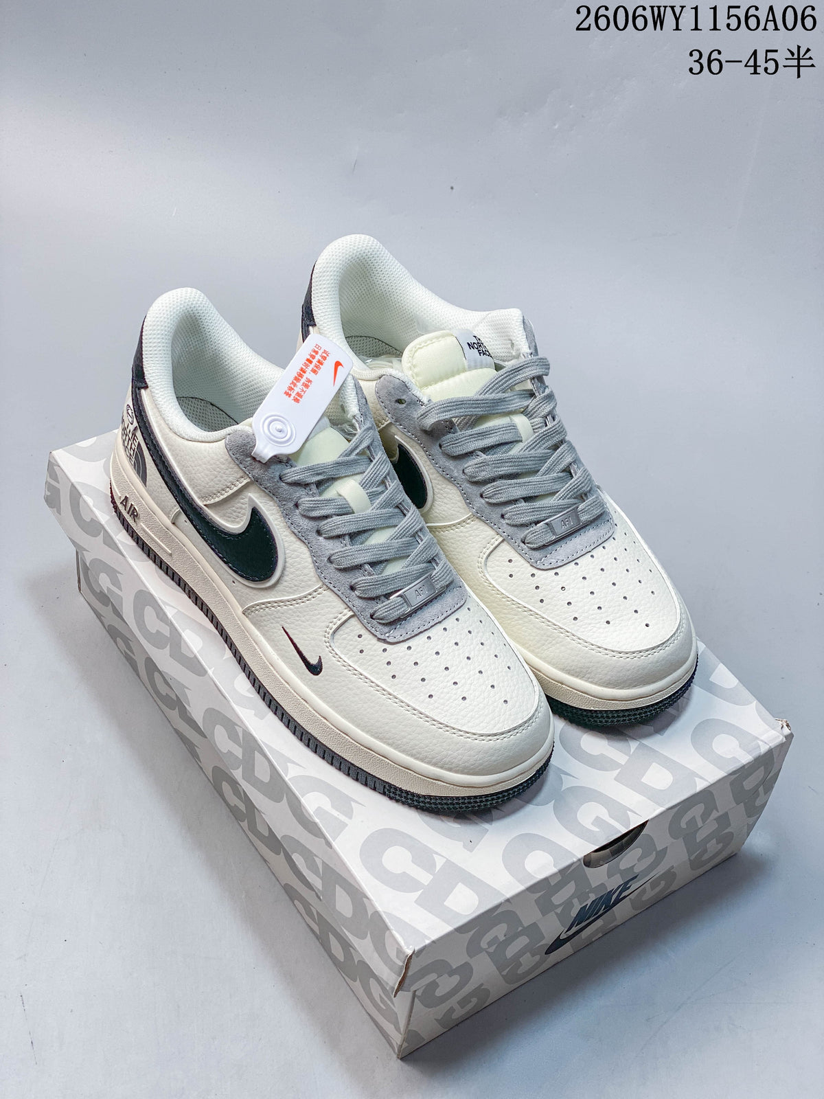 Nike Air Force 1 '07 Low Sneakers White Gray Navy