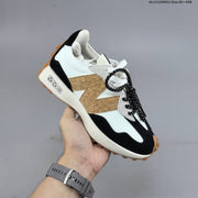 New Balance MS327KA1 Retro Lifestyle Sneakers, White and Black