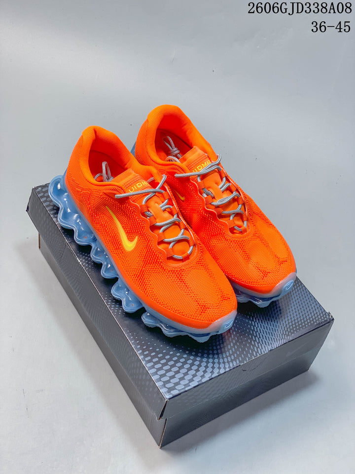 Nike Air Liquid Max Low-Top Running Shoes, Orange and Blue