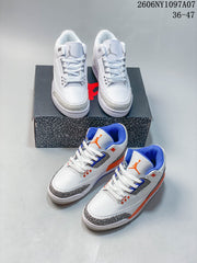 Jordan Air Jordan 3 Knicks Mid-Top Basketball Sneakers