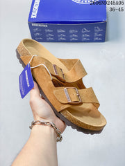 Birkenstock Arizona Two-Strap Sandals, Suede-Style Upper