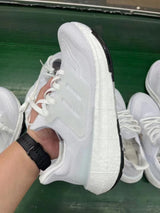 adidas Ultraboost 23 Light Running Shoes, White and Black GY9350