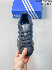 adidas Superstar 2 Sneakers in Charcoal and Light Blue