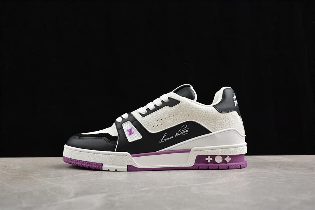 Louis Vuitton LV Trainer Sneaker White Purple