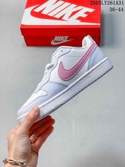 NikeCourt Borough Low Essential+ GS Sneakers White Pink