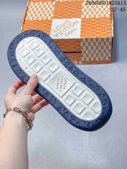 Louis Vuitton Tilted Low Sneakers in Blue Monogram