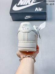 Nike Air Force 1 Love You Forever Sneakers, Ivory Grey DN9688-143