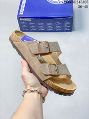 Birkenstock Arizona Two-Strap Sandals, Suede-Style Upper