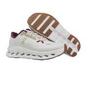 On Cloudmonster 2 Sneakers in Ivory and Burgundy