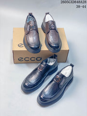 ECCO Slip-On Loafers with Decorative Buckle