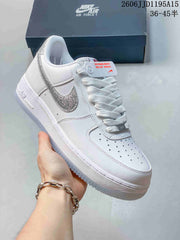Nike Air Force 1 '07 Low White Reflective Swoosh Sneakers