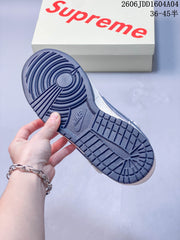 Nike SB Dunk Low Gray and White Sneakers YX5066-246