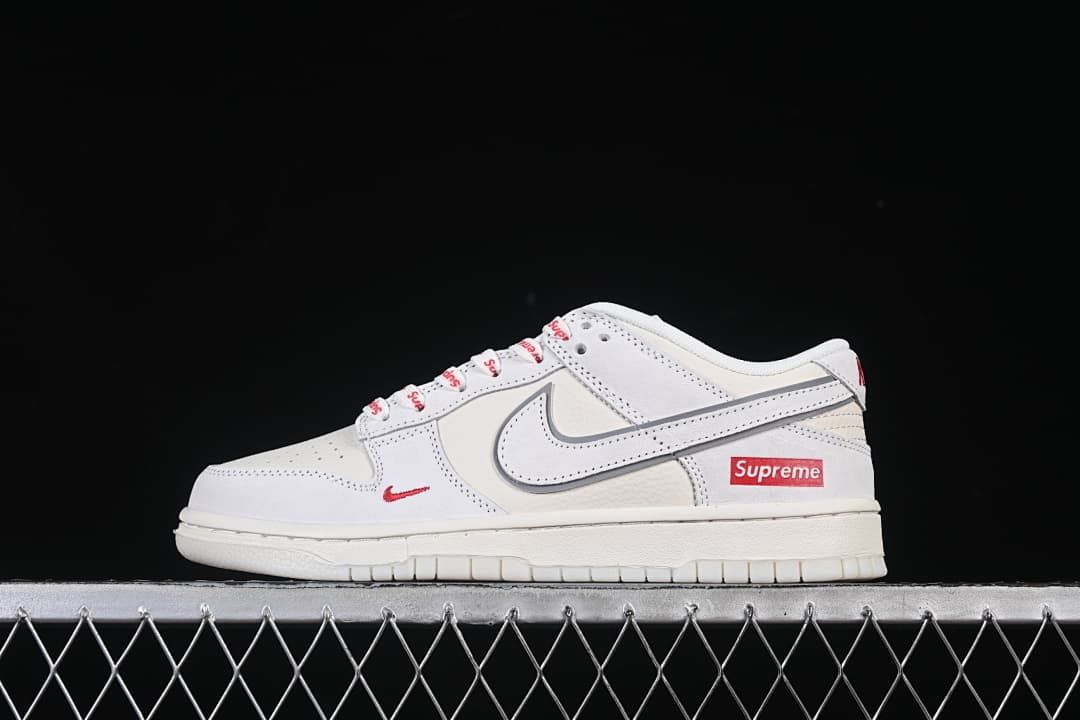 Nike SB Dunk Low Supreme White and Grey DN3168-007