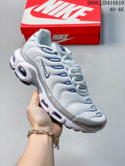 Nike Air Max 95 Sneakers in White/Blue and Gray/Orange