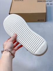 ECCO White Leather Platform Lace-Up Sneakers 2606GXD447A07