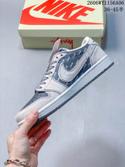Nike Air Jordan 1 Low OG SP Travis Scott Fragment Blue Sneakers