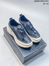 ECCO 620010ASQEE Navy and Grey Lace-Up Sneakers