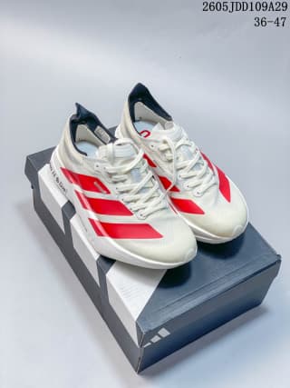 Adidas Adizero Adios Pro 4 White Red Running Shoes