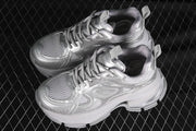 GG-CC G24X9833 Silver Chunky Platform Sneakers