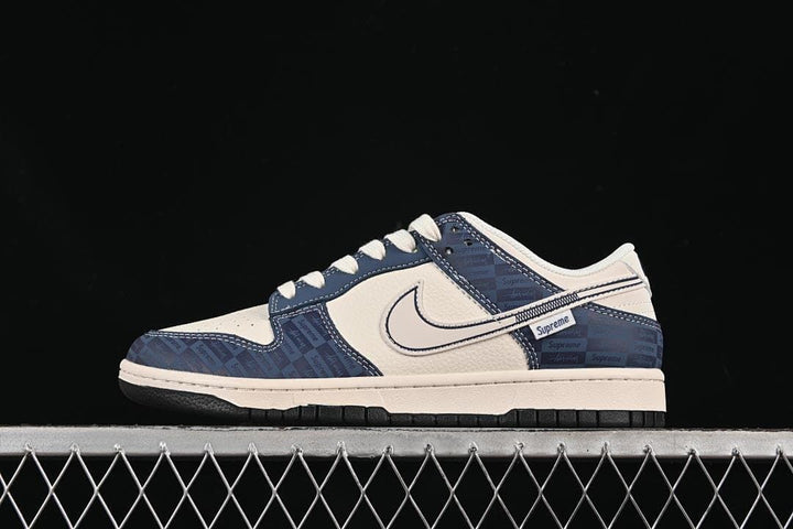 Nike SB Dunk Low Supreme Blue Pattern Sneakers FC1688-228