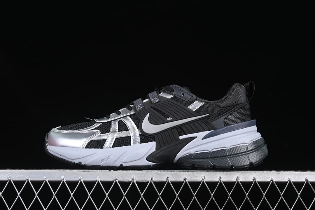 Nike V2K Run Black Silver Running Shoes FD0736-005