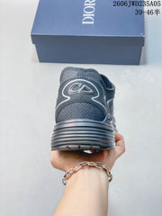 Dior B30 Grey Mesh Low-Top Sneakers JGD101-GDG