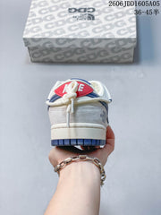 Nike SB Dunk Low Cream and Navy Skate Sneakers