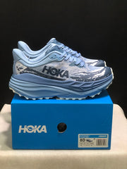HOKA Stinson 7 Trail Running Shoes, Blue Pattern