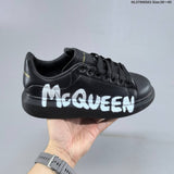 Alexander McQueen Oversized Graffiti Low-Top Sneakers