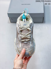Balenciaga 3XL Low-Top Sneakers in Cream and Gray