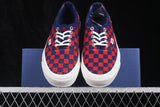 Vans LX Authentic 44 EK Sneakers Punch Check Red Blue VN000EJCRDB