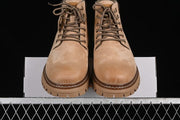Timberland TB10069-1 Beige Faux-Fur-Lined Ankle Boots