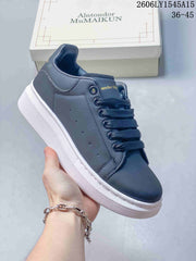 Alexander McQueen 68155ASOWE Low-Top Sneakers, White and Grey